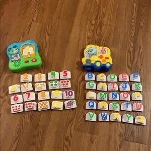 Leap frog counting and abc music fridge magnets